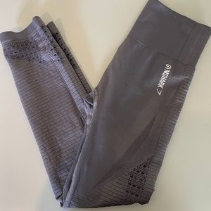 Knock Off Gymshark Leggings Seamless Purple Color Size Medium No Flaws